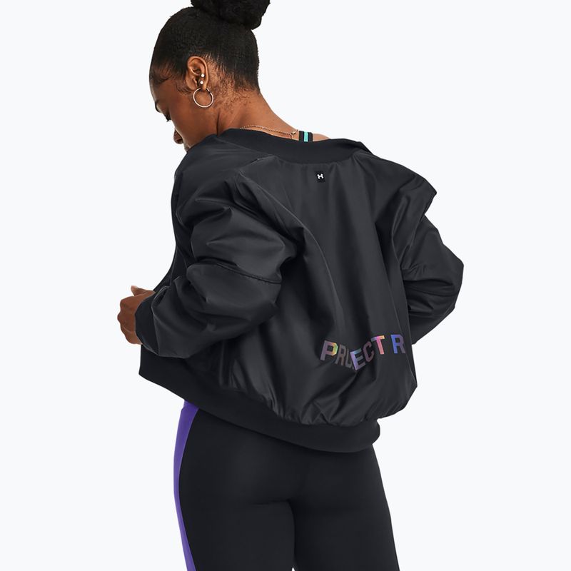 Kurtka damska Under Armour Project Rock Bomber black 3