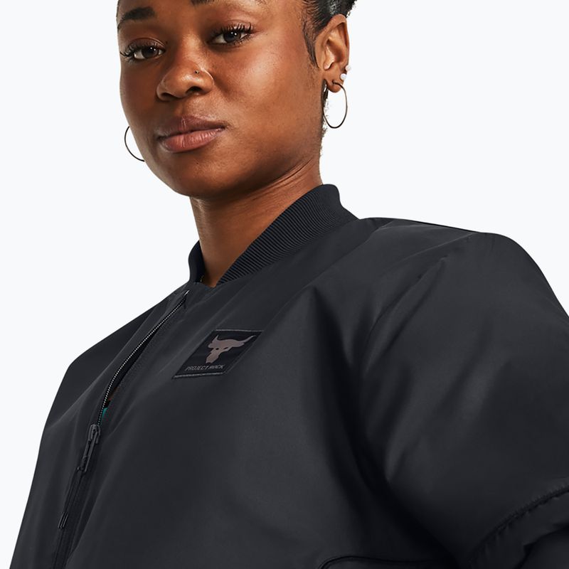 Kurtka damska Under Armour Project Rock Bomber black 6