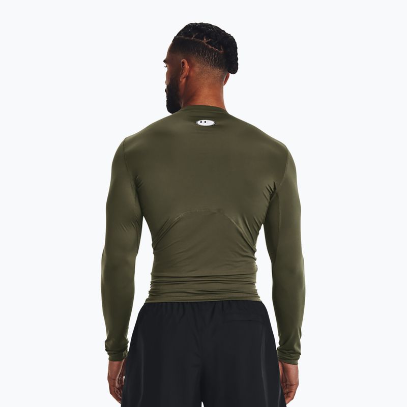 Longsleeve treningowy męski Under Armour HG Armour Comp marine od green/white 2