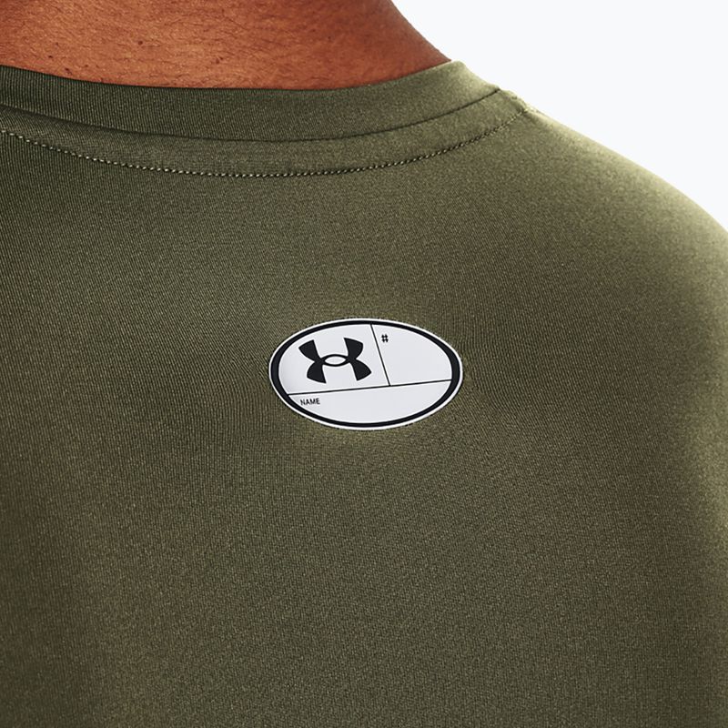 Longsleeve treningowy męski Under Armour HG Armour Comp marine od green/white 3