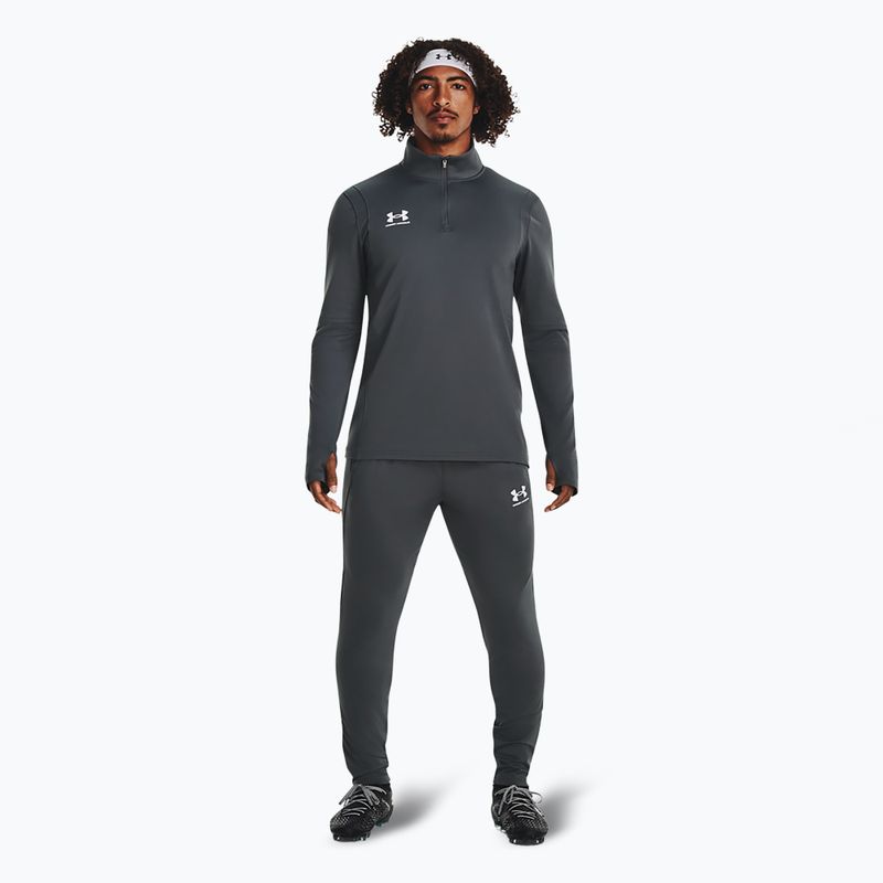 Bluza piłkarska męska Under Armour Challenger Midlayer castlerock/white 2