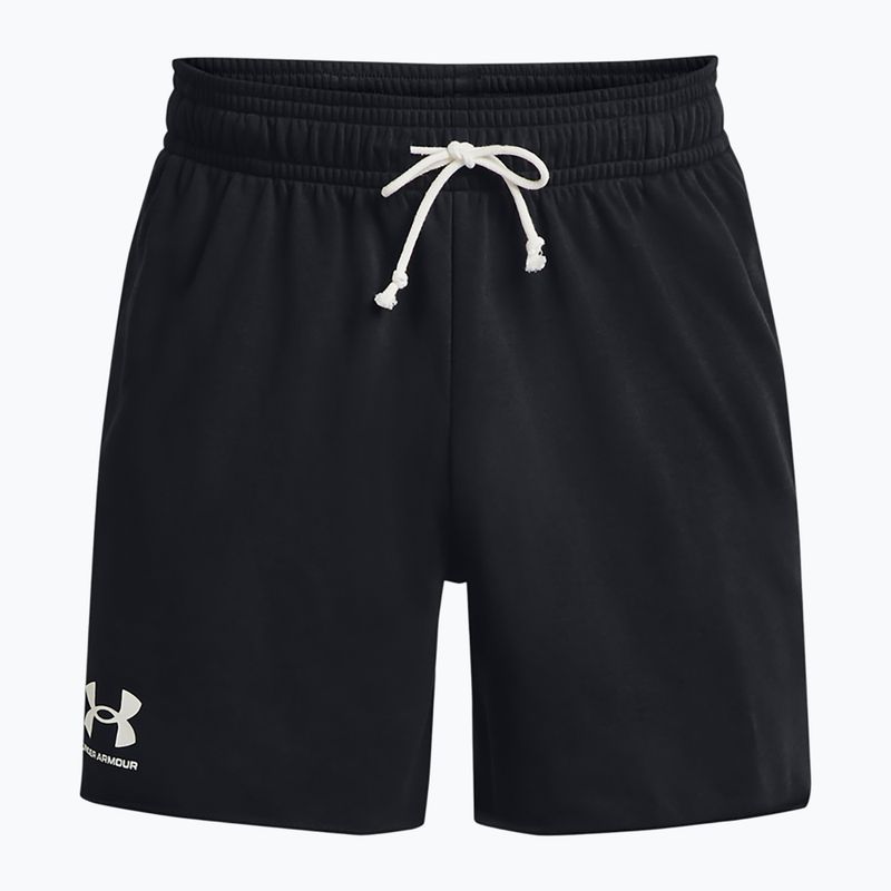 Spodenki męskie Under Armour Rival Terry 6in black/onyx white 5