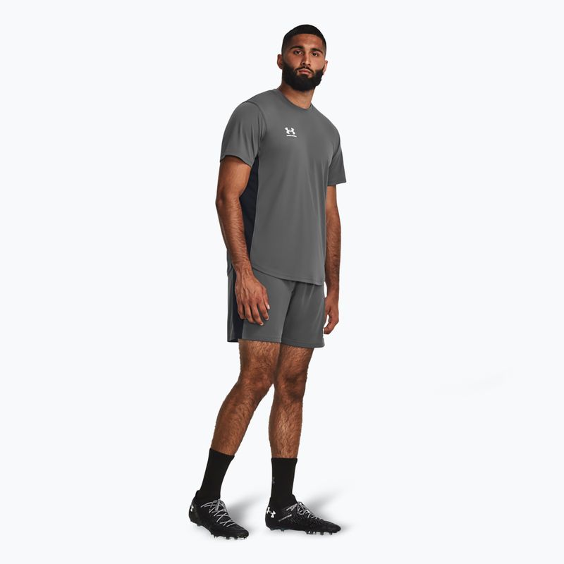 Spodenki piłkarskie męskie Under Armour Challenger castlerock/white 2