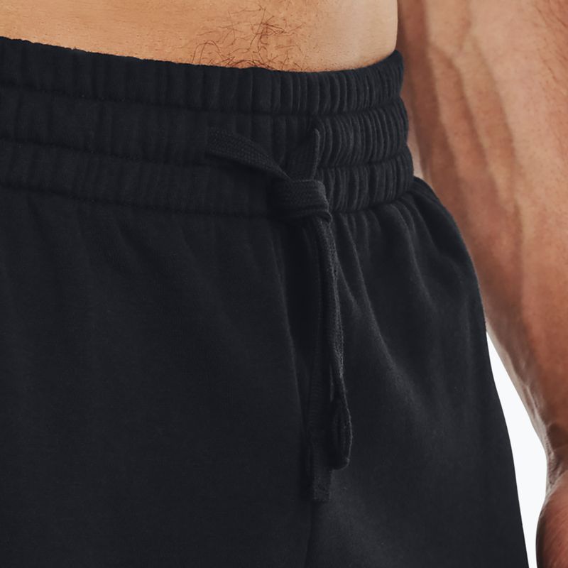 Spodnie męskie Under Armour Rival Fleece Cargo Jogger black/white 4