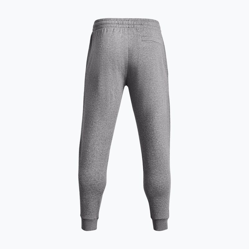 Spodnie męskie Under Armour Rival Fleece Joggers castlerock light heather/white 4