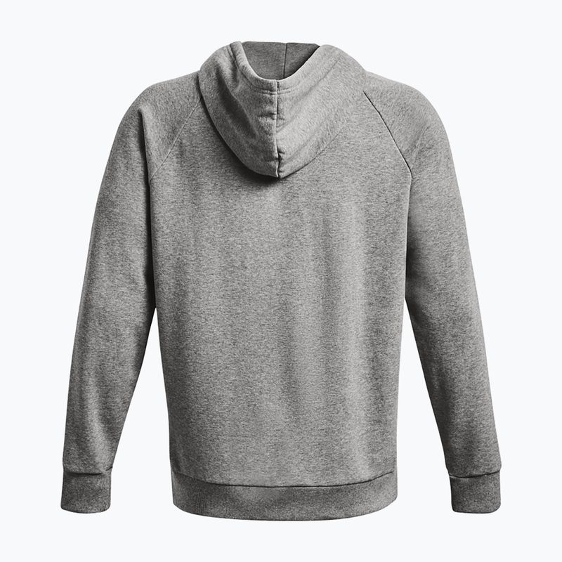 Bluza męska Under Armour Rival Fleece Logo HD castlerock light heather/white 5