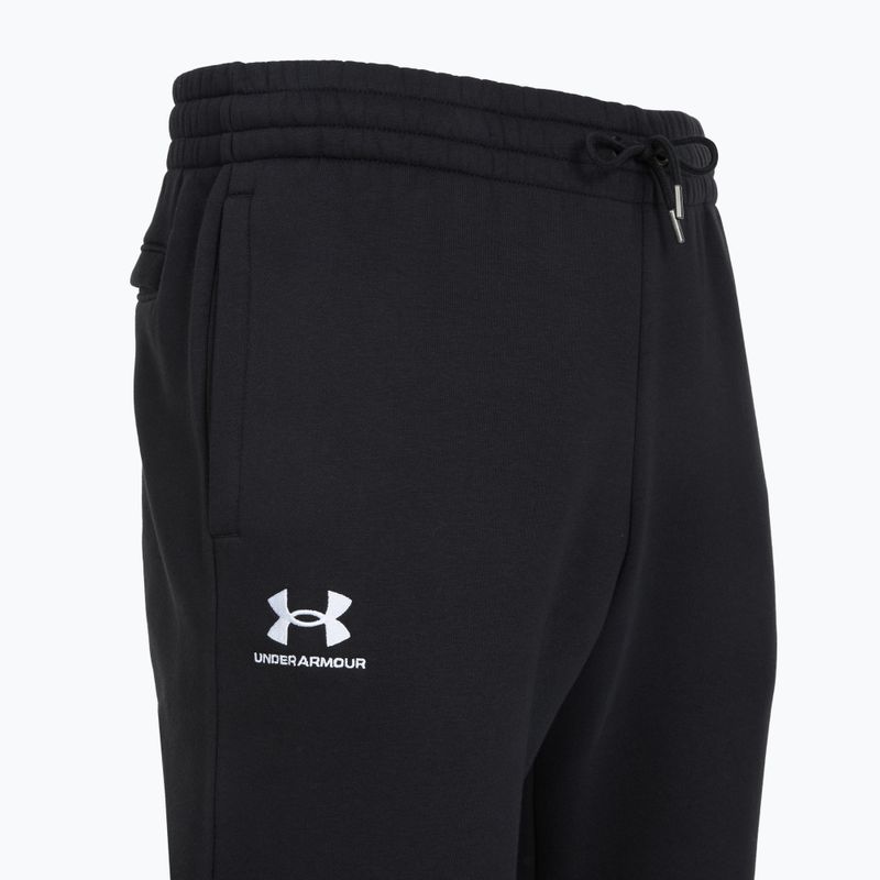 Spodnie męskie Under Armour Icon Fleece Pant black/white 3