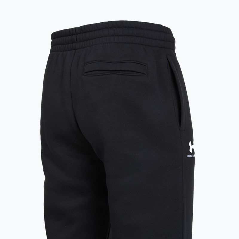 Spodnie męskie Under Armour Icon Fleece Pant black/white 4