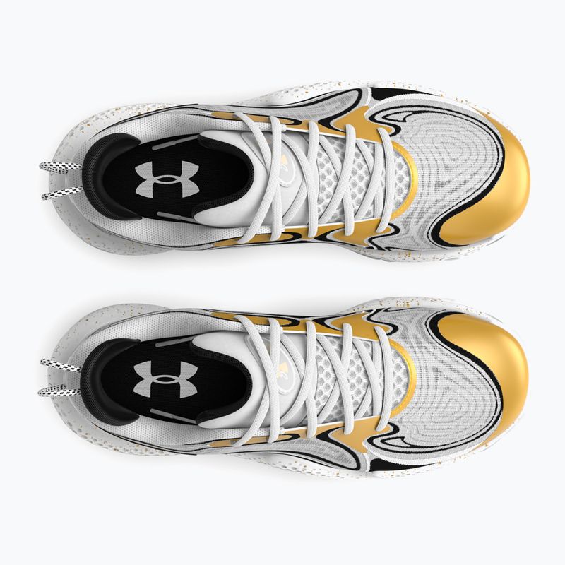 Buty do koszykówki Under Armour Spawn 6 white/black/metallic gold 11