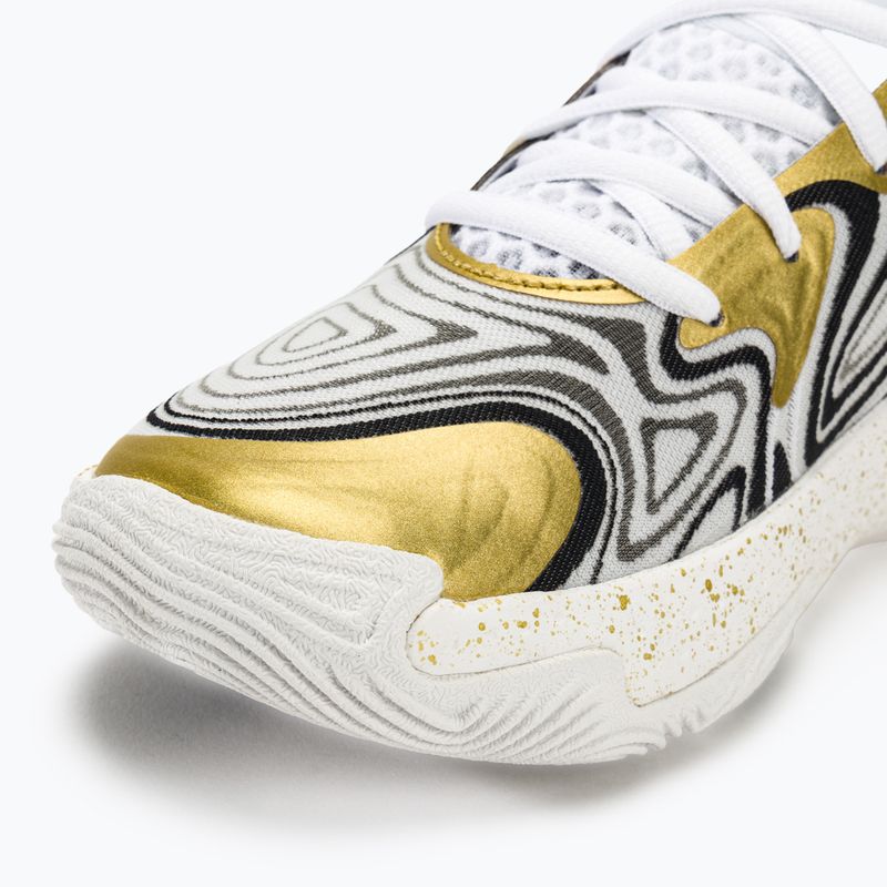 Buty do koszykówki Under Armour Spawn 6 white/black/metallic gold 7