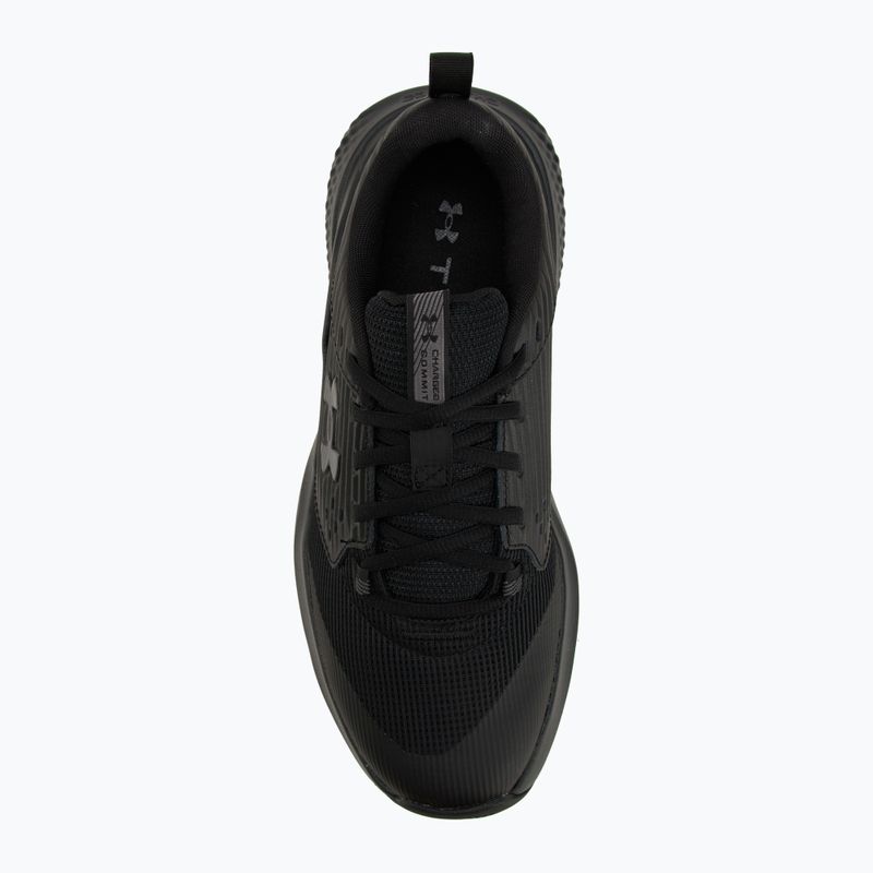 Buty treningowe męskie Under Armour Commit 4 black/ultimate black/castlerock 5
