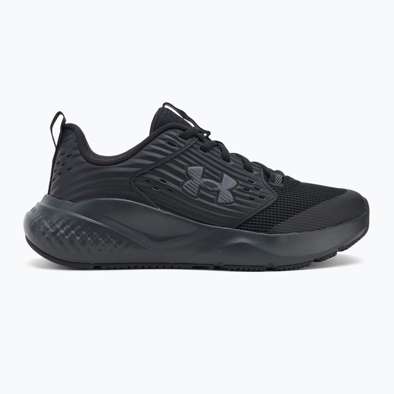 Buty treningowe męskie Under Armour Commit 4 black/black/castlerock 2