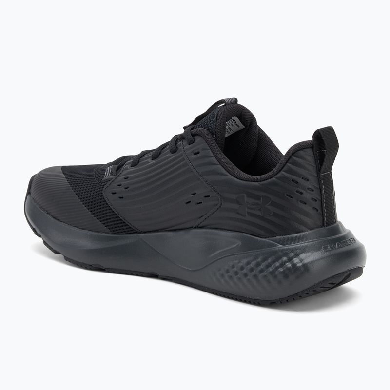 Buty treningowe męskie Under Armour Commit 4 black/black/castlerock 3