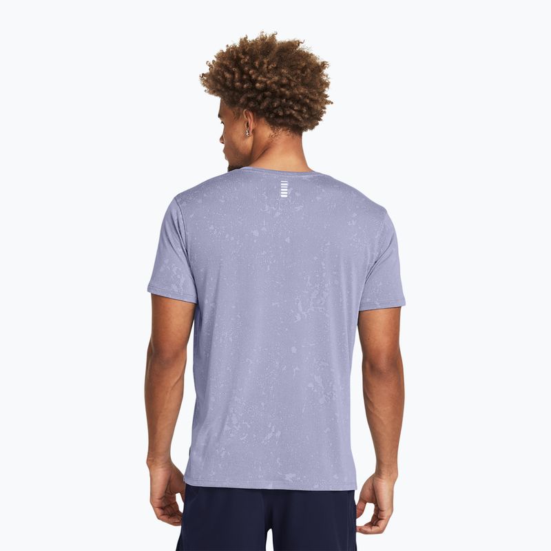 Koszulka do biegania męska Under Armour Streaker Splatter celeste/ starlight/reflective 2