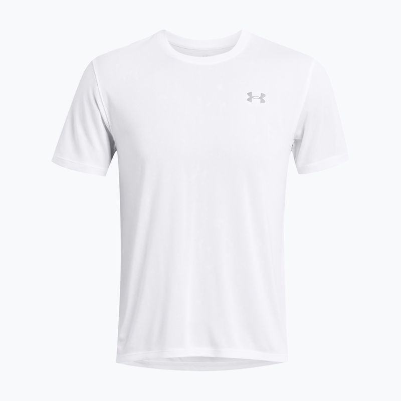 Koszulka do biegania męska Under Armour Streaker Splatter white/white/reflective 4