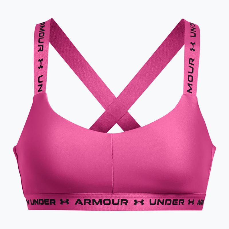 Biustonosz treningowy Under Armour Crossback Low astro pink/astro pink/black 4
