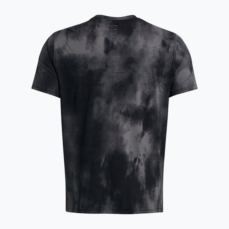 Tank top do biegania męski Under Armour Laser Wash black/castlerock/ reflective 5