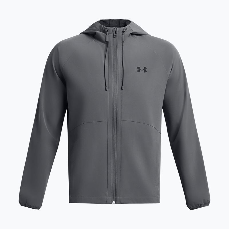 Kurtka męska Under Armour Stretch Woven Windbreaker pitch gray/black 4