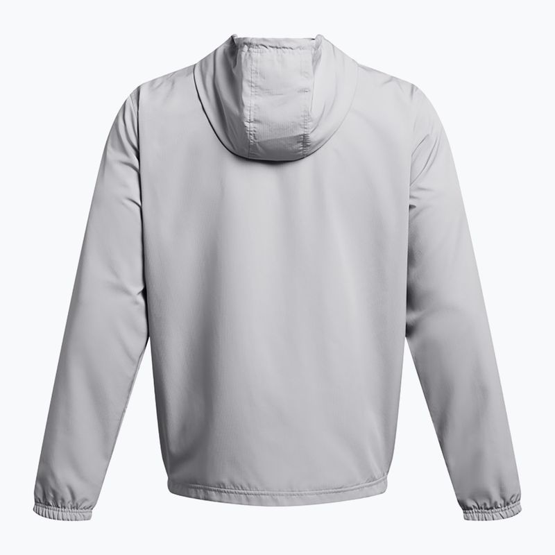 Kurtka przeciwwiatrowa męska Under Armour Sportstyle Windbreaker mod gray/castlerock/white 4