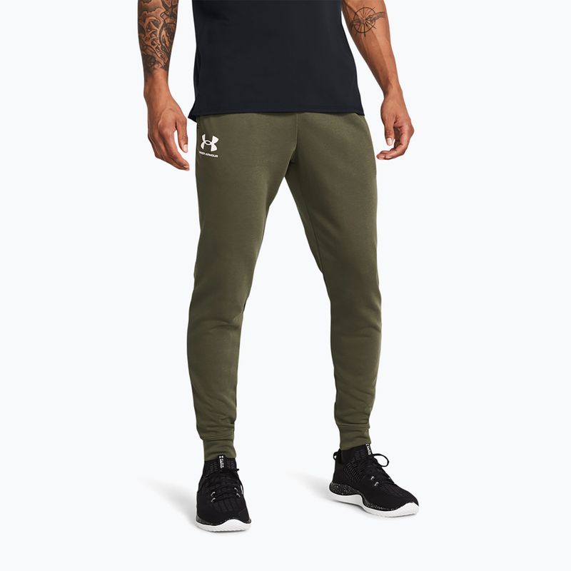 Spodnie męskie Under Armour Rival Terry Jogger marine od green/onyx white