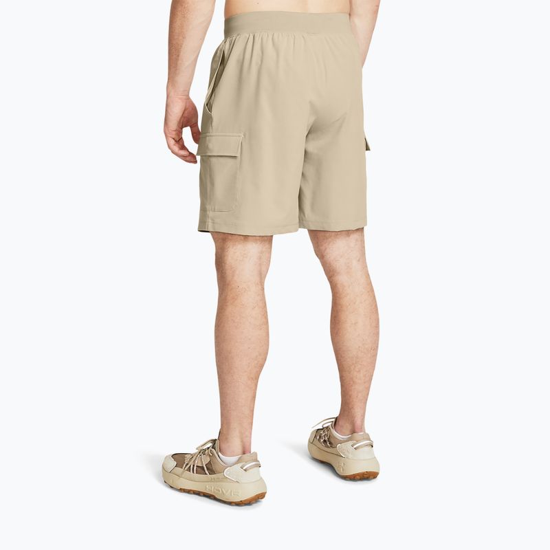 Spodenki treningowe męskie Under Armour Stretch Woven Cargo khaki base/black 3