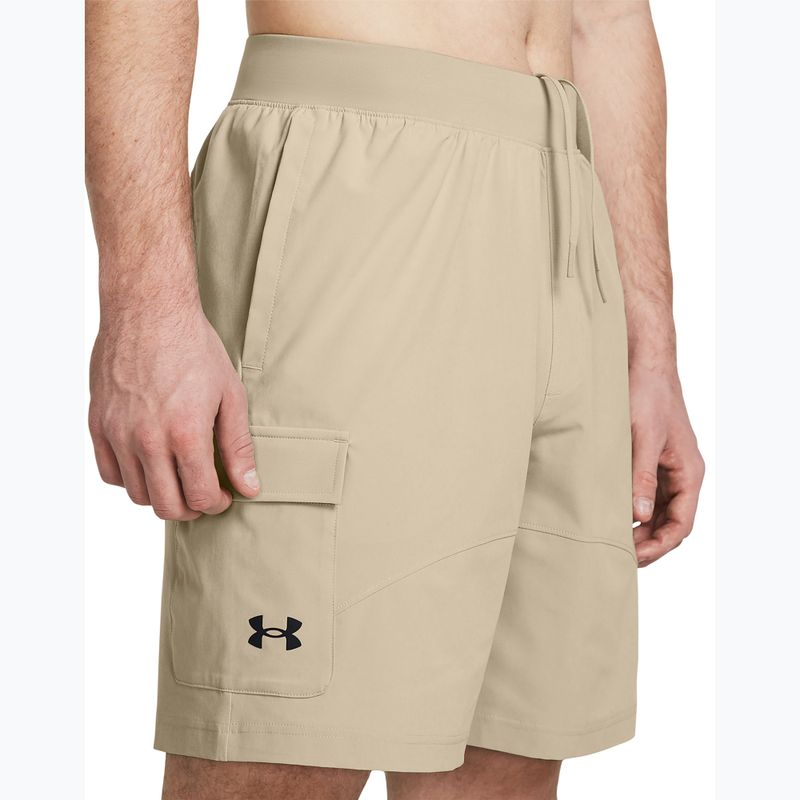 Spodenki treningowe męskie Under Armour Stretch Woven Cargo khaki base/black 4