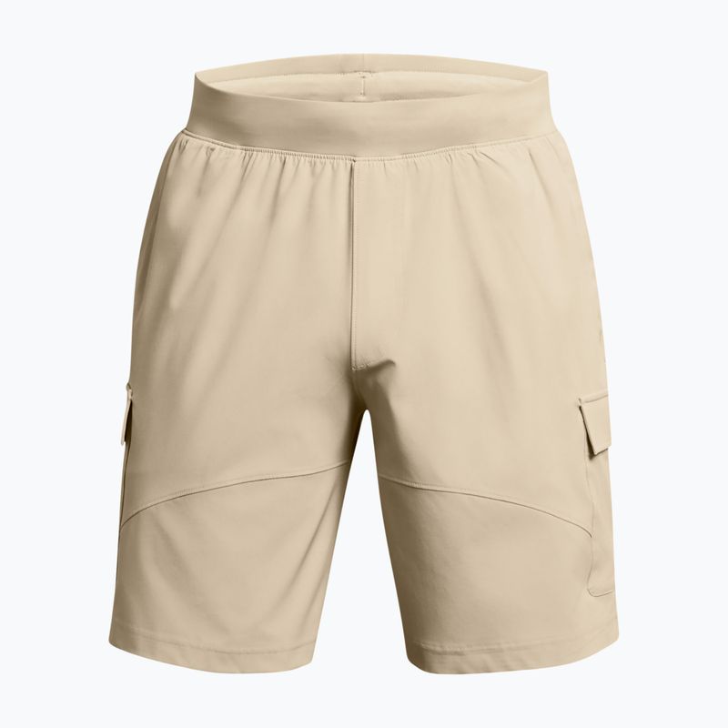 Spodenki treningowe męskie Under Armour Stretch Woven Cargo khaki base/black 5