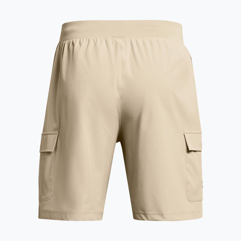 Spodenki treningowe męskie Under Armour Stretch Woven Cargo khaki base/black 6