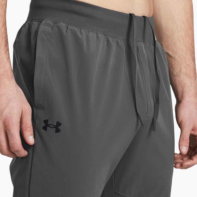 Spodnie męskie Under Armour Stretch Woven Joggers castlerock/black 4