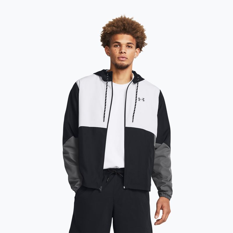 Kurtka treningowa męska Under Armour Legacy Windbreaker black/castlerock/ castlerock