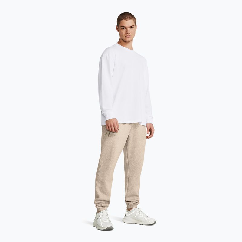 Spodnie treningowe męskie Under Armour Essential Fleece Joggers timberwolf taupe light hthr/timberwolf taupe 2