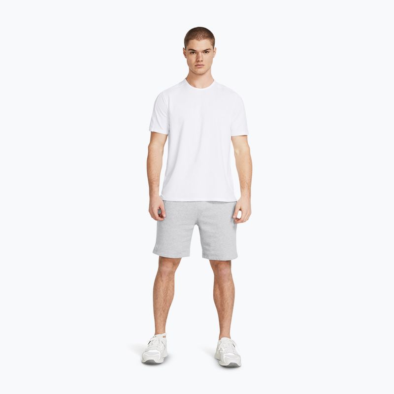 Spodenki treningowe męskie Under Armour Rival Fleece mod gray light heather/white 2