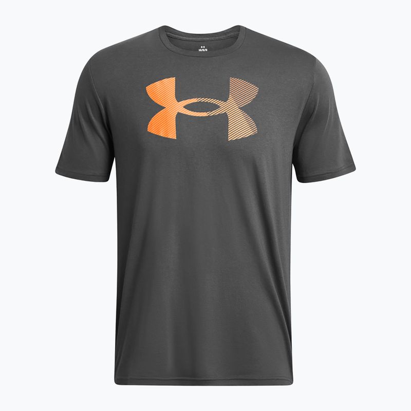 Koszulka treningowa męska Under Armour Big Logo Fill castlerock/atomic/wild orange 3