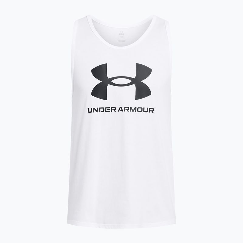Koszulka męska Under Armour Sportstyle Logo white/black 3