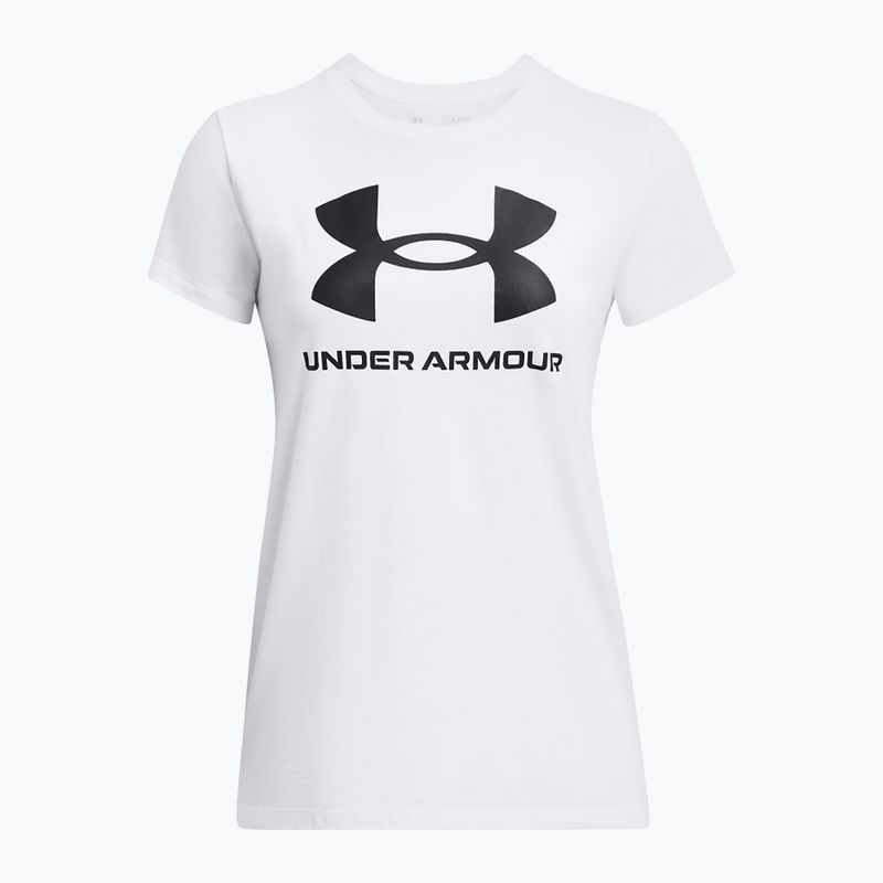 Koszulka damska Under Armour Rival Logo white/black 3