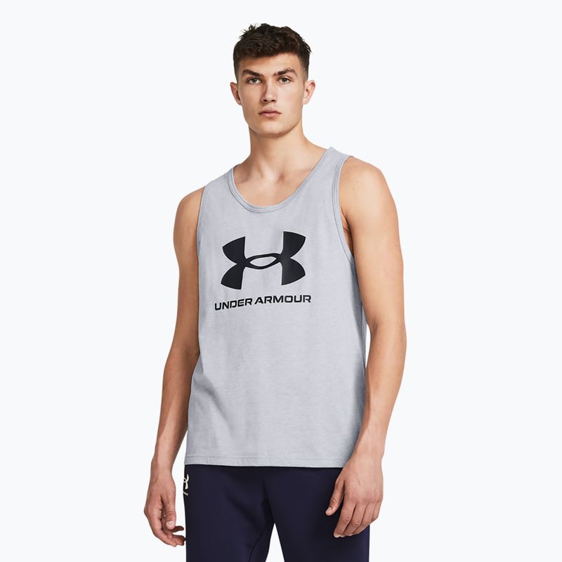 Koszulka męska Under Armour Sportstyle Logo steel light heather/black