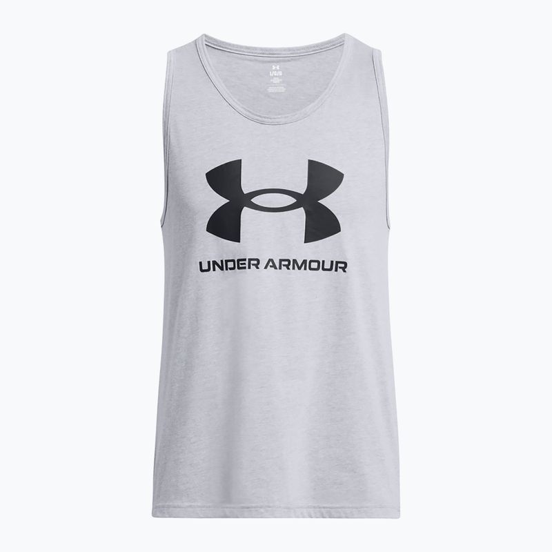 Koszulka męska Under Armour Sportstyle Logo steel light heather/black 3