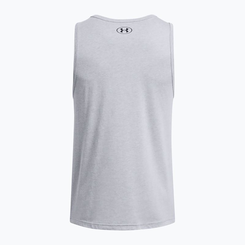 Koszulka męska Under Armour Sportstyle Logo steel light heather/black 4