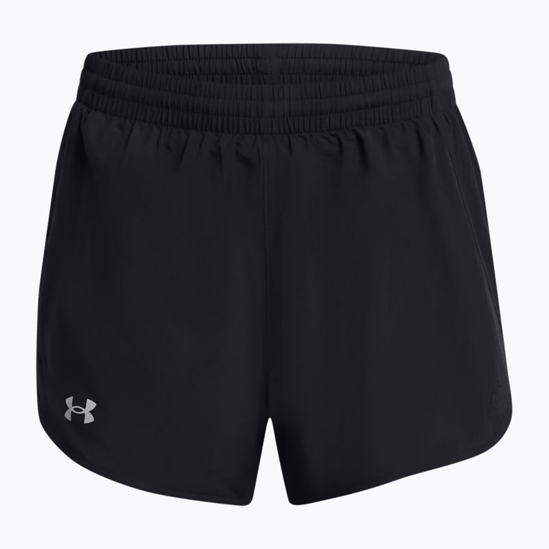 Spodenki do biegania damskie Under Armour Fly By 2in1 black/black/reflective 5