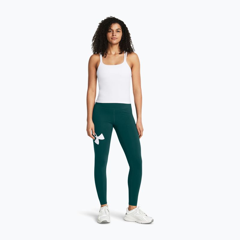 Legginsy damskie Under Armour Campus hydro teal/white 2