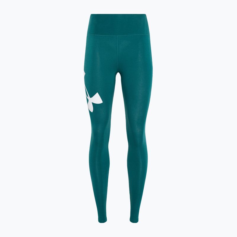 Legginsy damskie Under Armour Campus hydro teal/white 5