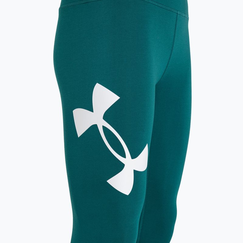 Legginsy damskie Under Armour Campus hydro teal/white 7