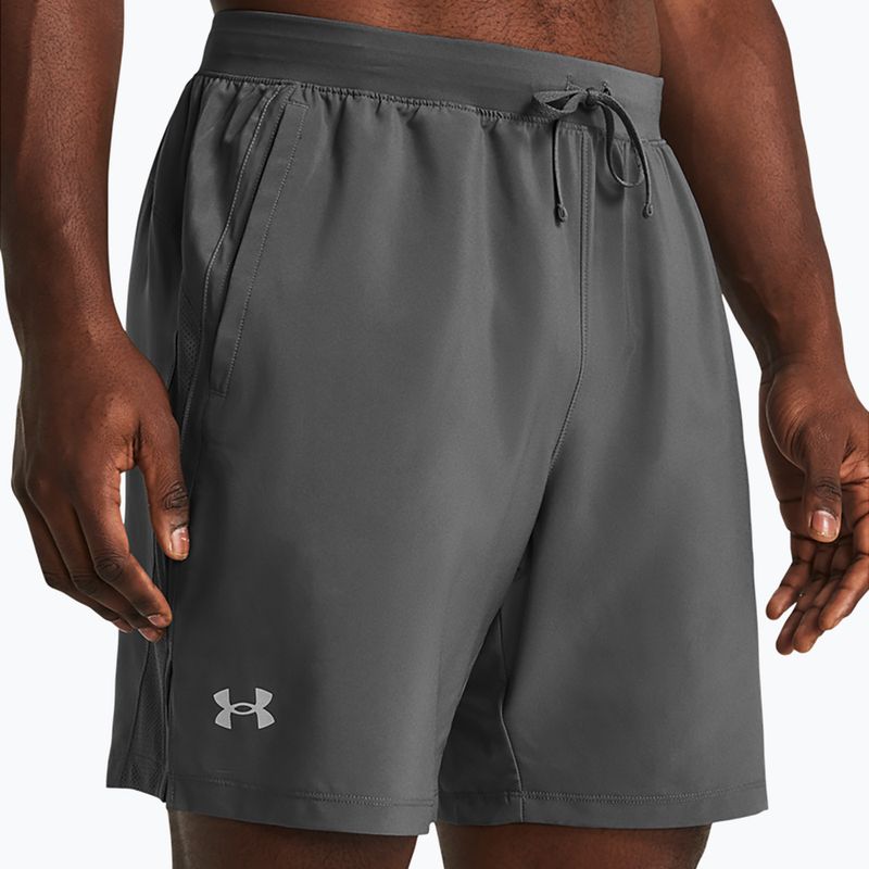 Spodenki do biegania męskie Under Armour Launch 7" castlerock/castlerock/reflective 4