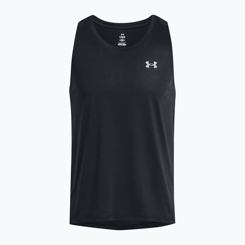 Koszulka do biegania męska Under Armour Launch Singlet black/reflective