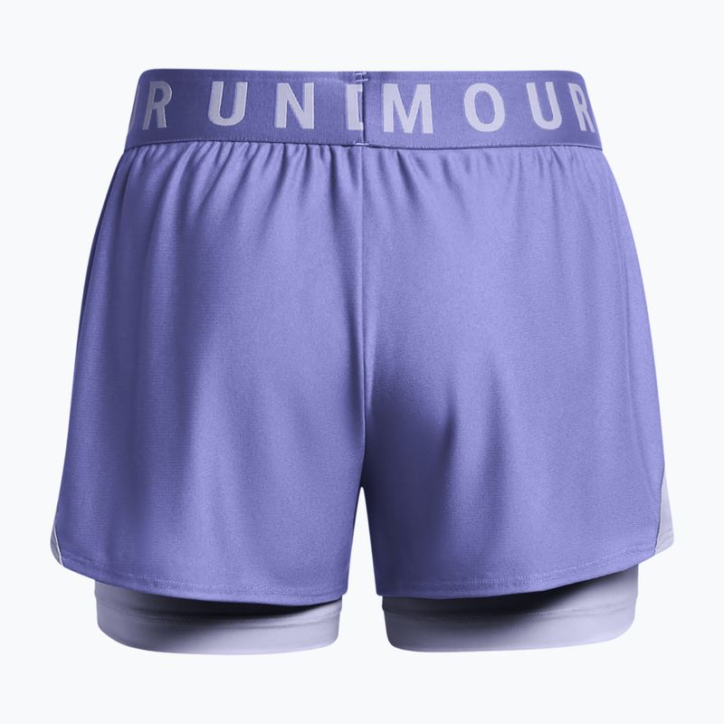 Spodenki treningowe damskie Under Armour Play Up 2-In-1 starlight/ celeste/celeste 6