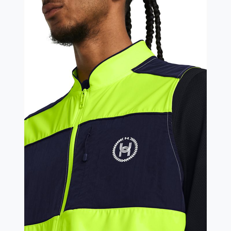 Bezrękawnik do biegania męski Under Armour Run Everywhere high-vis yellow/midnight navy/white 4