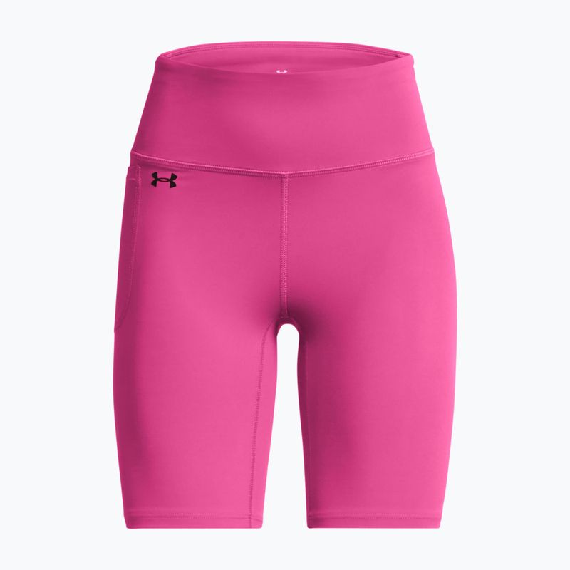 Spodenki treningowe damskie Under Armour Motion Bike Short astro pink/black 5