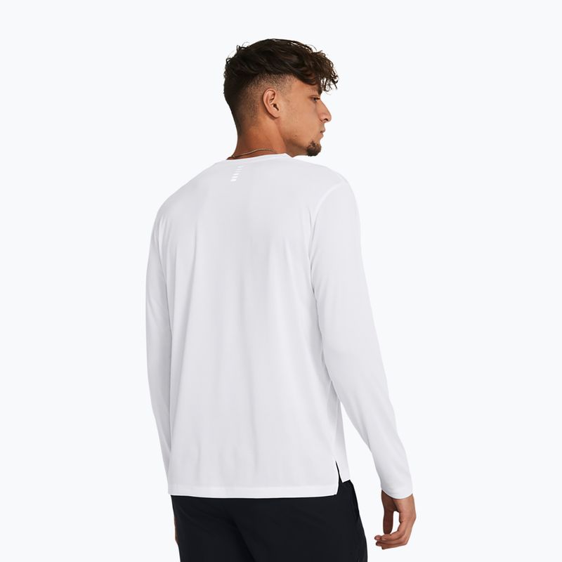 Longsleeve do biegania męski Under Armour Launch whte/reflective 2