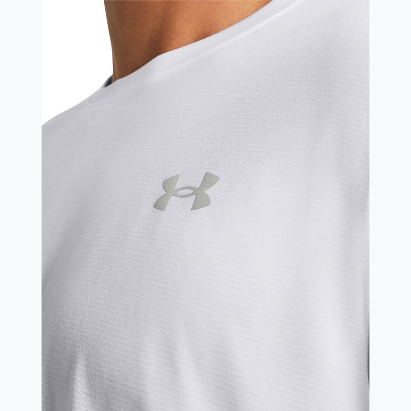 Longsleeve do biegania męski Under Armour Launch whte/reflective 3