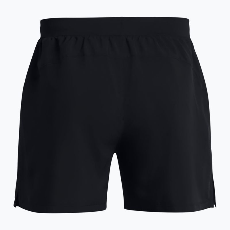 Spodenki do biegania męskie Under Armour Lanch 5" Unlined black / black / reflective 7